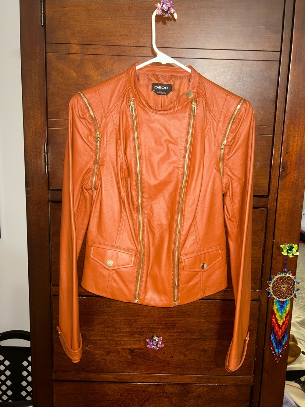 NWOT! Bebe Leather Jacket size S